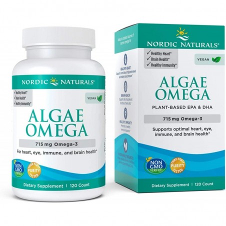 Nordic Naturals Algae Omega - 715mg Omega 3 - 60 Capsule