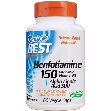 Doctor's Best Benfotiamine 150 + Alpha-Lipoic Acid 300 - 60 Capsule