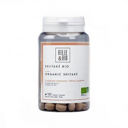 Shiitake Organic, 120 Capsule, Minimizeaza obezitatea, sustine functia imuna, sustine sanatatea cardiovasculara Beneficii Shiita