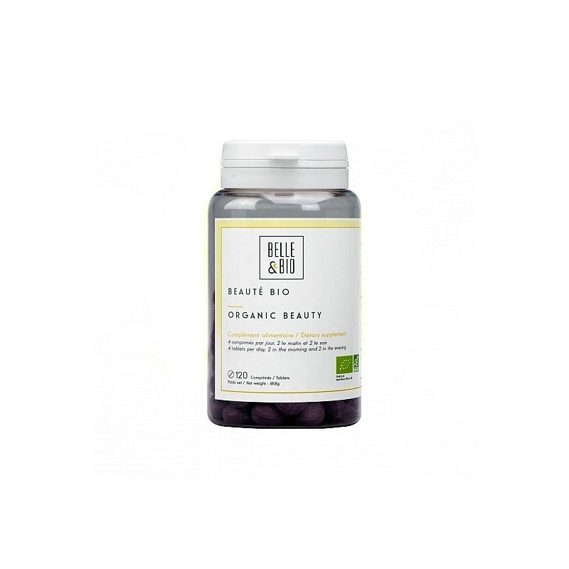 Beauty Organic, 120 Capsule, Imbunatatirea aspectului pielii Beneficii Organic Beauty: concentrat de ingrediente active pentru p