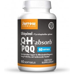 Jarrow Formulas Ubiquinol QH-absorb + PQQ - 60 Capsule Beneficii Ubiquinol QH-absorb + PQQ- combina forma redusa, activa, antiox