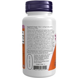 Ubiquinol 200mg, 60 Capsule, Sprijina sanatatea optima a inimii, sprijina productia de energie celulara a organismului Beneficii