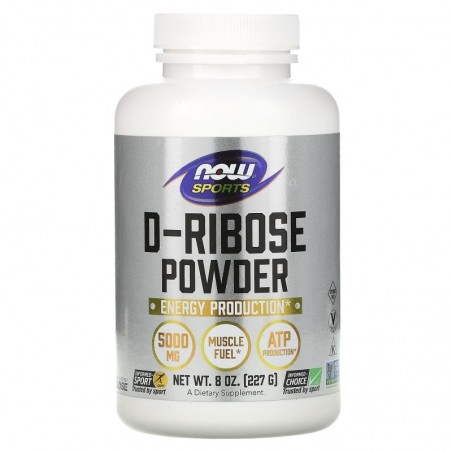 NOW Foods D-Ribose - Powder - 227 grame