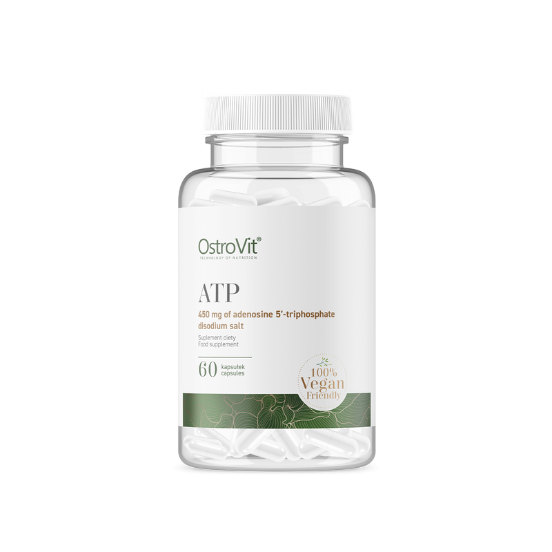 OstroVit ATP VEGE 60 Capsule Beneficii ATP VEGE- supliment alimentar modern care asigura organismului dumneavoastra ATP- Adenozi