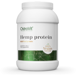 OstroVit Hemp Protein VEGE 700 g (Fibre de canepa) Beneficii Canepa Ostrovit VEGE- Continut ridicat de proteine, sursa de aminoa