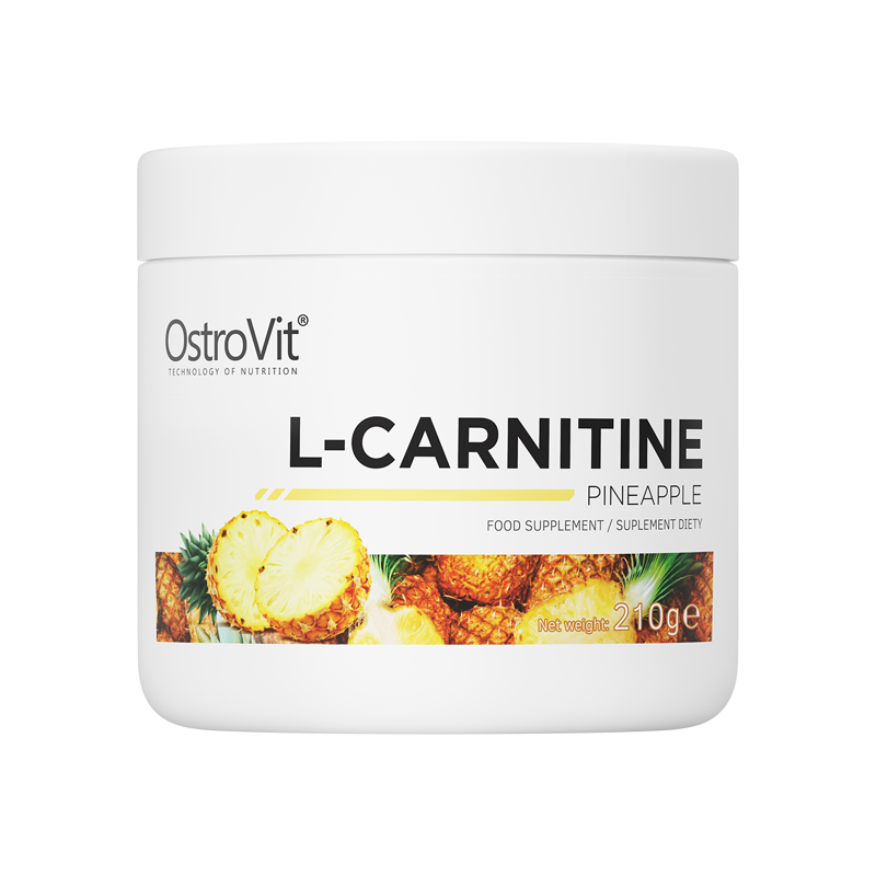 OstroVit L-carnitine 210 g ananas Beneficii Carnitina- sprijina procesele de ardere a grasimilor (absorbtia de energie din grasi