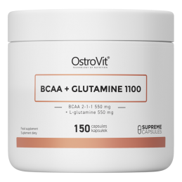 Supreme Capsules BCAA + Glutamine 1100 mg - 150 Capsule, Contribuie la cresterea rezistentei musculare, in timpul utilizarii lor