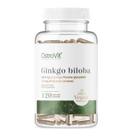 OstroVit Ginkgo Biloba VEGE 120 Capsule Beneficii Ginkgo Biloba- poate sustine sistemele circulator si cardiovascular, are efect