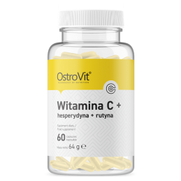 Vitamin C + Hesperidin + Rutin - 60 Capsule- Garanteaza o absorbtie imbunatatita a vitaminei C Beneficii Vitamina C + Hesperidin