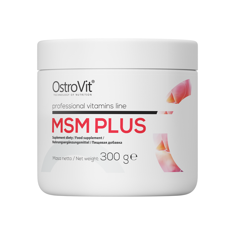 MSM Plus, 300 g- Reduce durerea musculara dupa antrenament si contribuie la refacerea musculara Beneficii MSM Plus- reduce durer