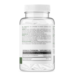 OstroVit Betaine HCl VEGE 90 Capsule Beneficii Betaine HCL- sustine procesul digestiv, ajuta la indigestie si balonare, optimize