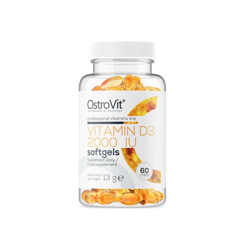 OstroVit Vitamin D3 2000 IU - 60 Capsule Beneficii Vitamina D3: mentine sanatatea oaselor, amelioreaza mai multe boli, ajuta la 