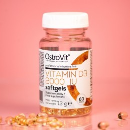 OstroVit Vitamin D3 2000 IU - 60 Capsule Beneficii Vitamina D3: mentine sanatatea oaselor, amelioreaza mai multe boli, ajuta la 