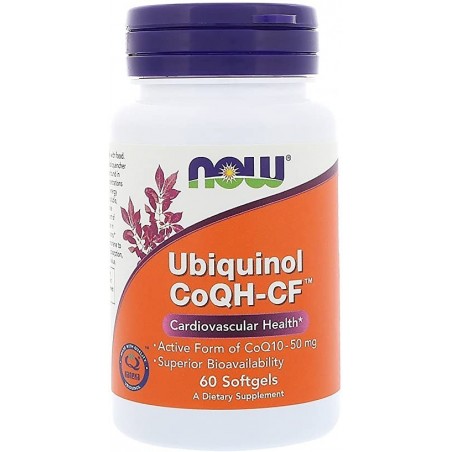 NOW Foods Ubiquinol CoQH-CF - 60 capsule 50mg