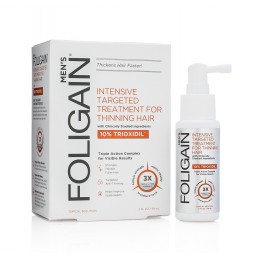 Foligain- Regenare intensiva pentru par subtire pentru barbati cu 10% Trioxidil® (2oz) 59ml Tratament anti-subtiere par pentru b