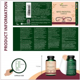 Vegavero Myo-Inositol Complex 120 Capsule Beneficii Myo-Inositol- va poate ajuta sa pierdeti in greutate, reduce problemele de o