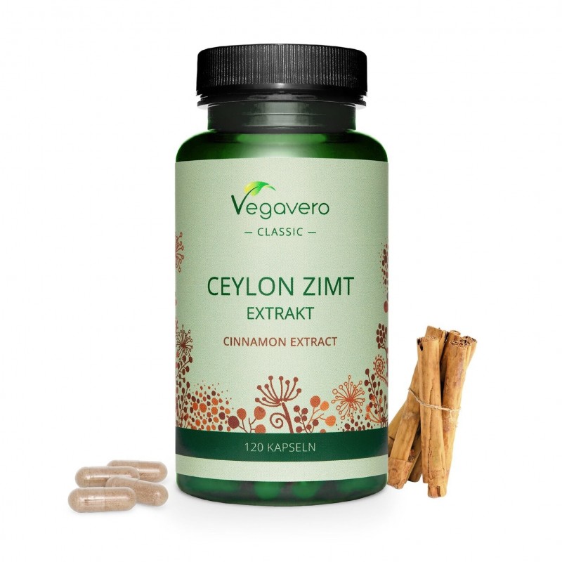 Vegavero Scortisoara Extract - Cinnamon 120 Capsule BENEFICIILE SCORTISOAREI: influenteaza pozitiv diversi parametri de sanatate