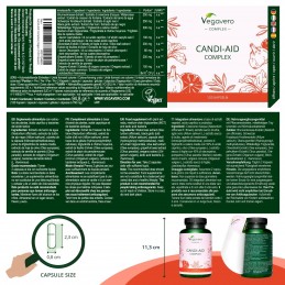 Candi Aid Complex, 120 Capsule, Lupta impotriva candidei, produs complet natural, bogat in ingrediente de inalta calitate BENEFI