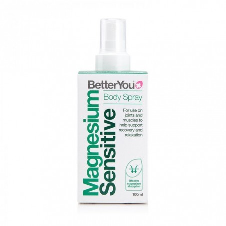 BetterYou Magnesium Sensitive Body Spray 100 ml (spray de Magneziu pentru piele sensibila)