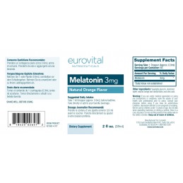 Eurovital Melatonina Lichida Picaturi (Orange) 3mg (2oz) 59ml Beneficii Melatonina lichida: utilizata in mod obisnuit pentru a s