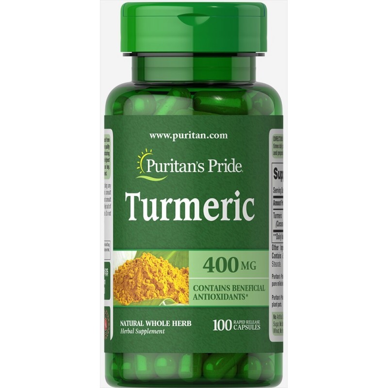 Turmeric 400mg - 100 Capsule, absorbtie mai buna a curcuminei, un remediu puternic pentru inflamatie, stimuleaza digestia Benefi