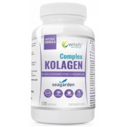 Collagen Complex (Seagarden), 120 Caps, Contine un complex unic de colagen, are o doza mare de glucozamina, sustine imunitatea B