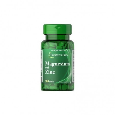 Puritan Pride Magnesium & Zinc - 100 Tablete