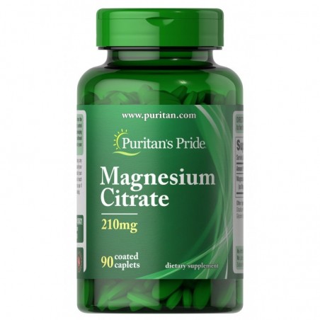 Puritan Pride Magnesium Citrate - 210mg - 90 Capsule