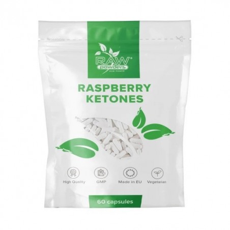 Raw Powders Raspberry Ketones 500mg - 60 Capsule (cetone de zmeura)