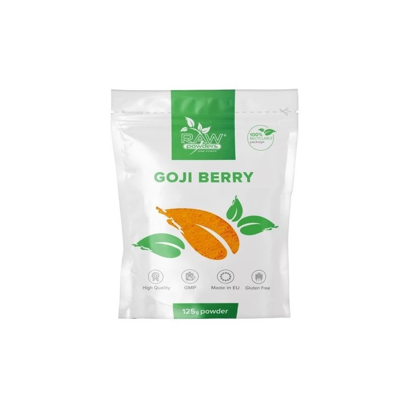 Goji Berry Pudra 125 grame, Ajuta la mentinerea functionarii normale a sistemului imunitar BENEFICII GOJI- ajuta la mentinerea f