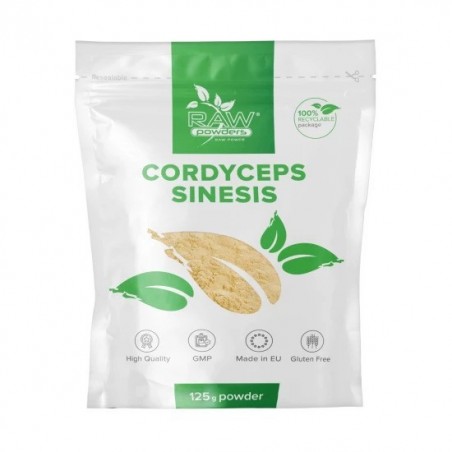 Raw Powders Cordyceps Sinensis Pulbere - 125 grame