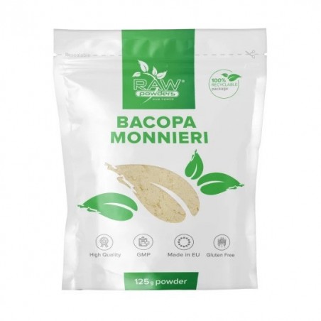 Raw Powders Bacopa Monnieri Pulbere - 125 grame