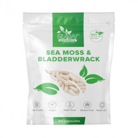 Raw Powders Muschi de mare 250mg & Bladderwrack 250mg - 90 Capsule