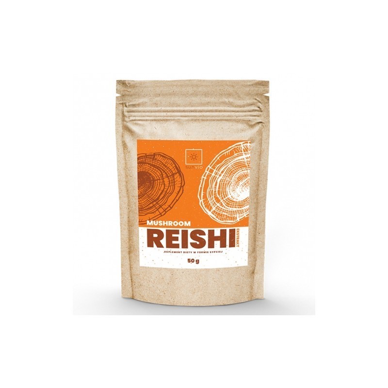 Reishi Mushroom Extract, 50g, Intareste sistemul imunitar, impotriva oboselii si a depresiei, ajuta la sanatatea inimii Benefici