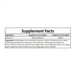 Vitamina D3 - 8000IU - 240 tablete (mentine sanatatea oaselor, amelioreaza mai multe boli) BENEFICII VITAMINA D3: mentine sanata