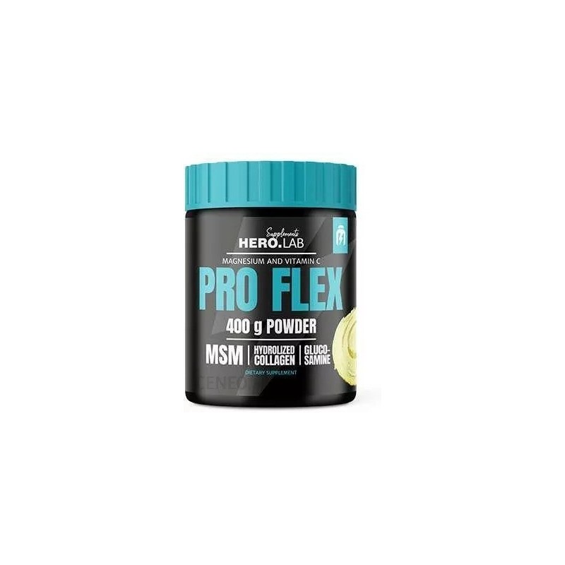 HiroLab ProFlex pudra pentru articulatii- 400g (cu MSM, Colagen hidrolizat, Glucozamina) BENEFICII PROFLEX- suport pentru articu