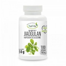 NatVita Jiaogulan (Gynostemma Pentaphyllum) capsule de celuloza 500mg - 100 Capsule BENEFICII GYNOSTEMMA PENTAPHYLLUM- promoveaz