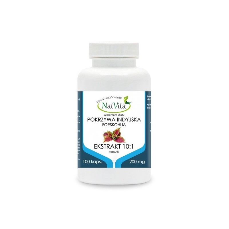 NatVita Extract de urzică indiană 10:1 200mg - 100 Capsule Beneficiile urzicii- ar putea detoxifica organismul, poate promova sa