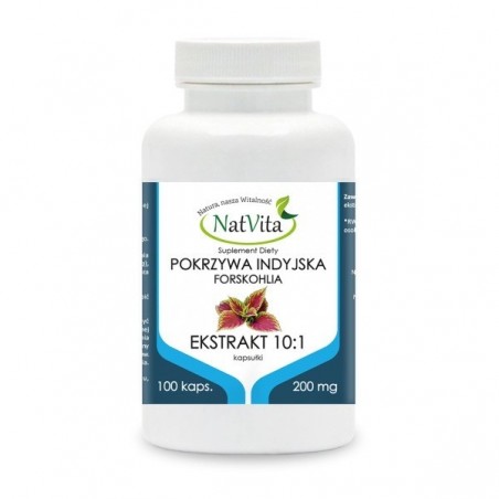 NatVita Extract de urzică indiană 10:1 200mg - 100 Capsule