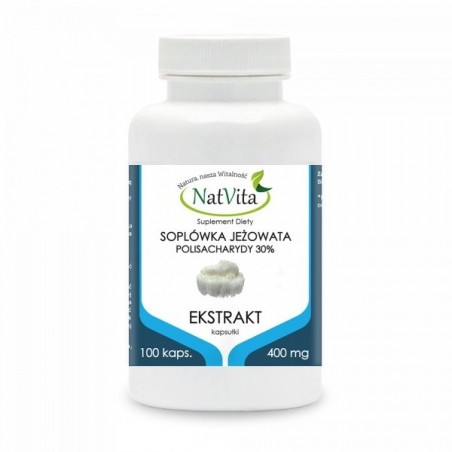 NatVita Coama Leului (extract de ciuperca) 400mg - 100 Capsules