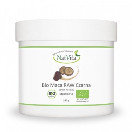 NatVita Maca Bio Raw neagra 100g