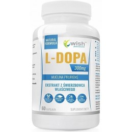 L-Dopa 300mg, 60 Capsule, Creste energia mentala si fizica, stimuleaza starea de spirit, imbunatateste libidoul BENEFICII MUCUNA