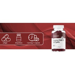 OstroVit Luteina Forte - 30 Capsule BENEFICII LUTEINA FORTE- poate sustine procesele de corectitudine a vederii, supliment perfe