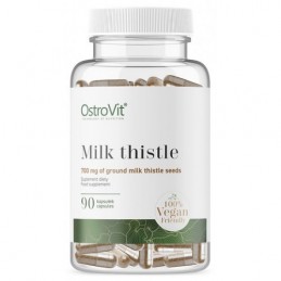 OstroVit Armurariu VEGE 90 Capsule - Milk Thistle VEGE (Supliment hepatoprotector) Beneficii Armurariu: elimina toxinele, sustin