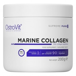 OstroVit Marine Collagen, peptide colagen marin din peste, pudra, 200 grame Beneficii Colagen marin hidrolizat pudra: OstroVit M