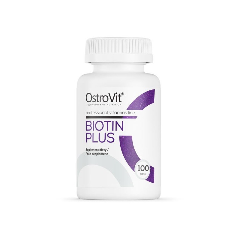 OstroVit Biotin Plus 100 Tablete (Biotina 2500mcg + Zinc + Seleniu) Beneficii Biotina: importanta pentru par, piele si sanatatea