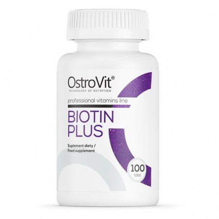 OstroVit Biotin Plus 100 Tablete (Biotina 2500mcg + Zinc + Seleniu)