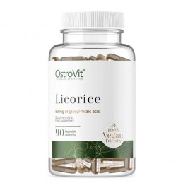 OstroVit Licorice VEGE - Radacina de lemn dulce, 90 Capsule Beneficii OstroVit Licorice VEGE: determina o functie de aparare a o