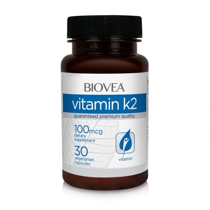 Vitamina K2 -100mcg 30 Capsule-ameliorarea bolilor de inima, intareste oasele, amelioreaza osteoporoza Beneficii Vitamina K2: es