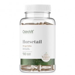 OstroVit HorseTail VEGE (Coada calului) 90 Capsule Beneficii Coada Calului Bio: ajuta la mobilitatea articulatiilor, remineraliz